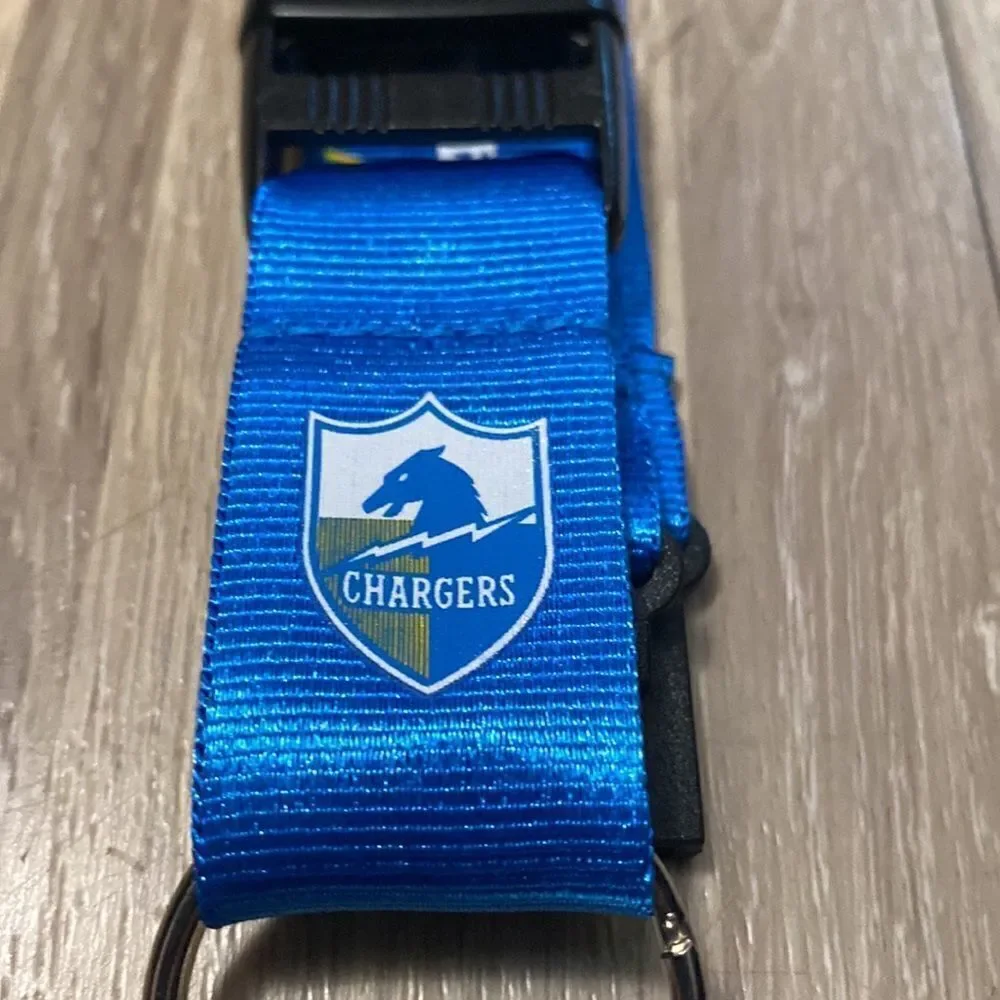 NFL Los Angeles Chargers THROWBACK RETRO Deluxe Lanyard Breakaway Football chain